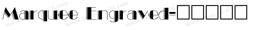 Marquee Engraved字体转换